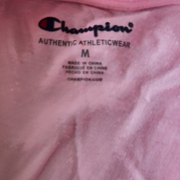 Girls pink Champion t-shirt size medium - Picture 2 of 3